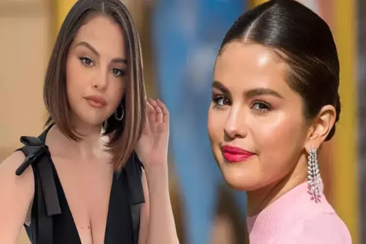 Selena Qomezin dekolteli paltarı gündəm oldu 