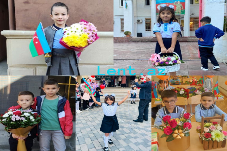 Bakıda birincilərin məktəb sevincindən hamıya pay düşdü -FOTOLENT 