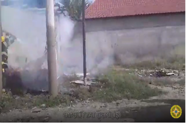 Kürdəmirdə sex belə yandı -VİDEO 