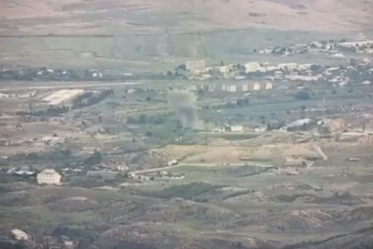 Ermənilərin briqadası belə vuruldu - VİDEO 