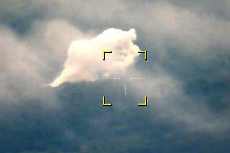 Ağdərədə ermənilərin sursat anbarı məhv edildi - VİDEO 