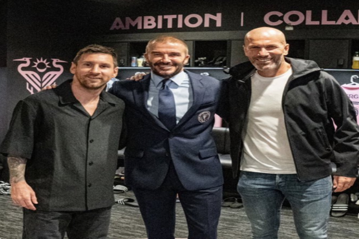 Zidan Messi və Bekhemlə  şəkil   çəkdirdi