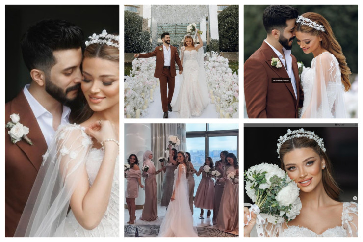 Mələkxanım Eyyubovanın qızının toyundan ilk görüntülər -VİDEO 