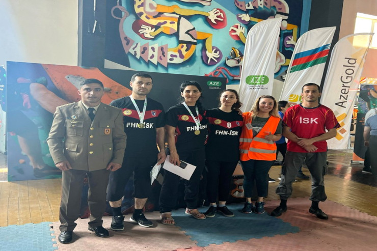 FHN-in əməkdaşları idman dırmanması yarışında qızıl medallar qazanıb