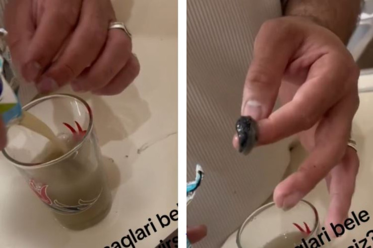 Azərbaycanda meyvə şirəsindən görün nə çıxdı? - ŞOK GÖRÜNTÜLƏR 