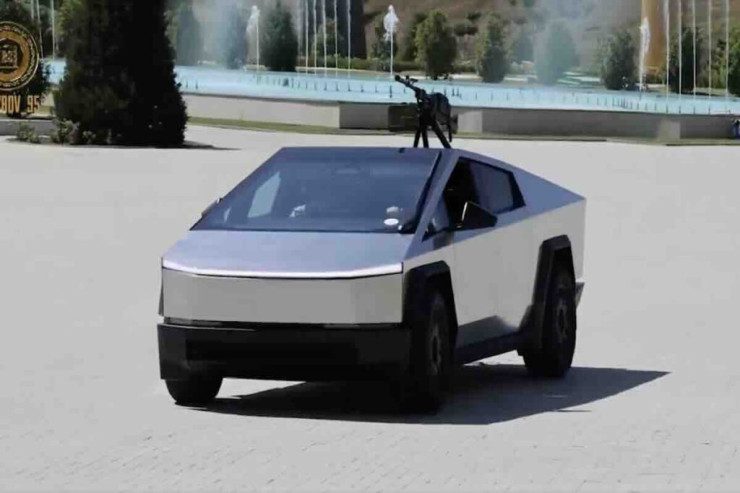 Kadırov Tesla “Cybertruck”ı  Ukrayna ilə müharibəyə göndərdi - VİDEO 