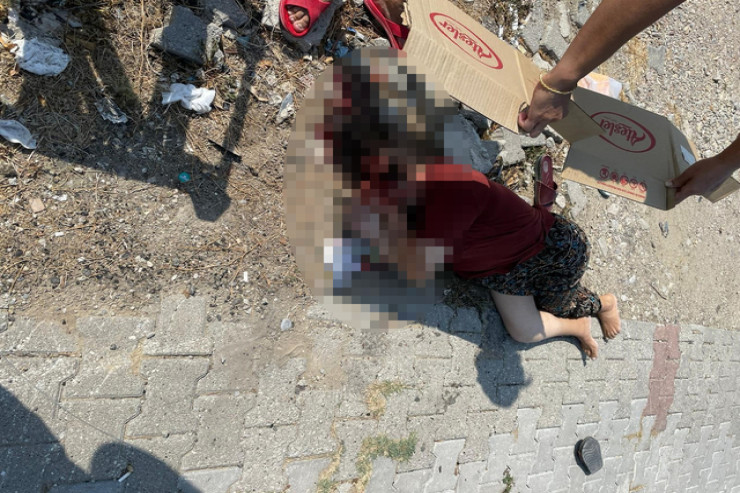 Küçədə arvadının başını daşla əzib öldürdü 