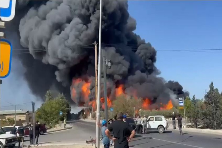 SOCAR-da GÜCLÜ YANĞIN  - VİDEO  - YENİLƏNİB 