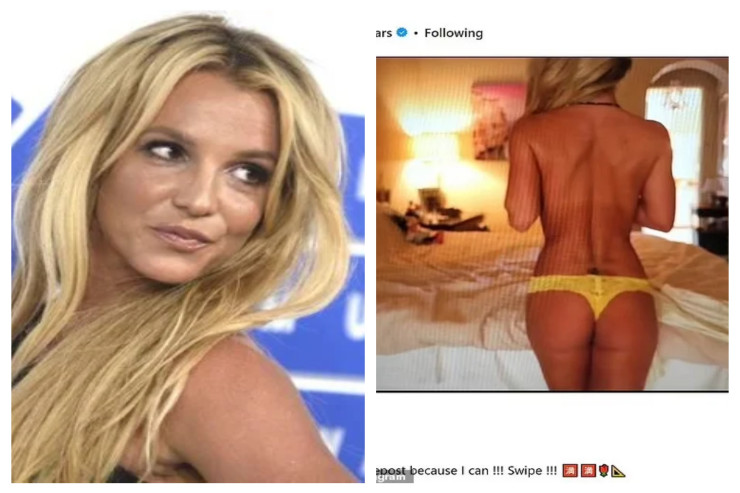 Britni Spirs yenidən çılpaq fotosunu  paylaşdı