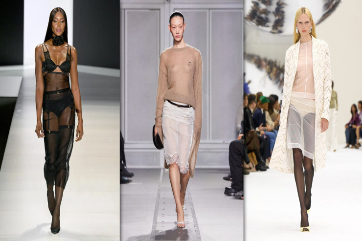 Yaz-yay aylarının trend şəffaf ətəkləri 