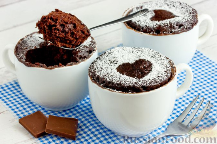  Fincanda şokoladlı kekslər   – Cəmi 15 dəqiqəyə hazırlanır