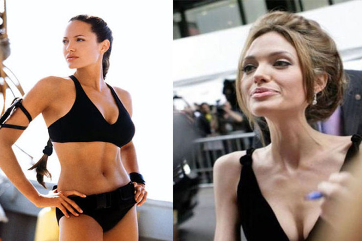 Ancelina Colinin  övladları onun çox arıqlamasından narahatdırlar