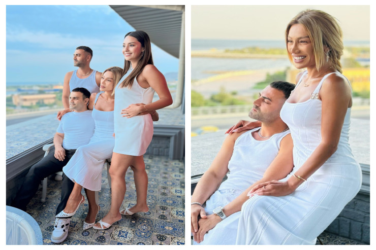 Röya qardaşları ilə bir yerdə 