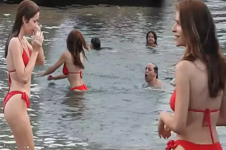 “Duman”ın solistinin arvadı çimərlikdə ulduz oldu – HAMI ona baxırdı 