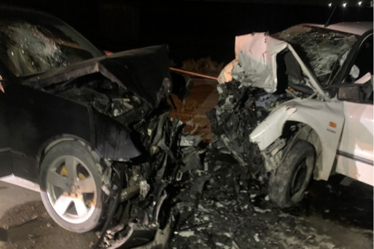 Masallıda iki “Mercedes” toqquşdu , yaralı var