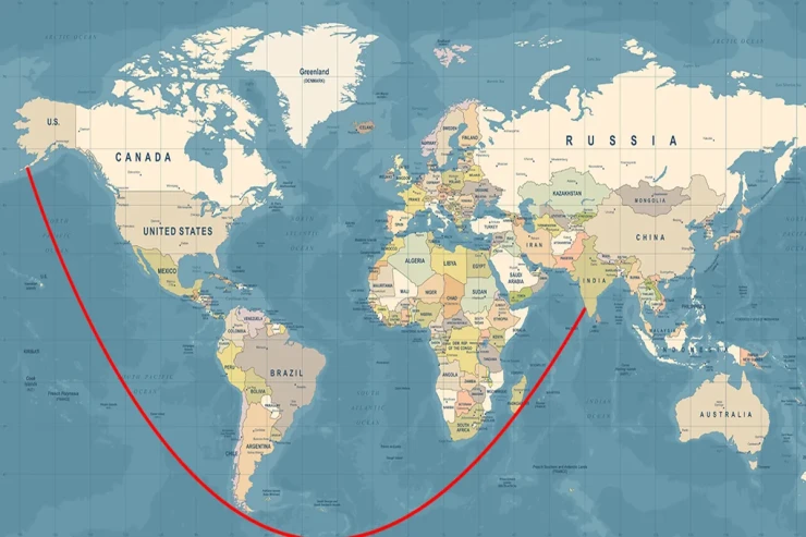 ABŞ-dan Hindistana düz bir xəttlə üzə bilərsini z - Təəccübləndirəcək VİDEO 