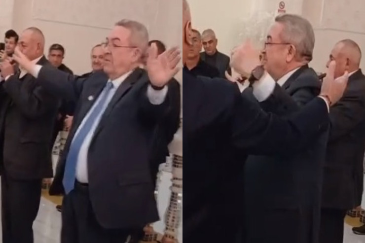 Misir Mərdanov Qərbi azərbaycanlılarla rəqs etdi -  VİDEO 