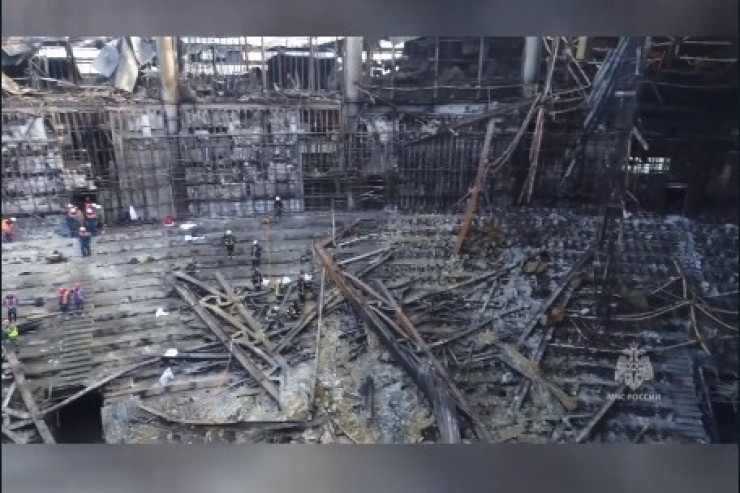 “Crocus City Hall” terrordan sonra - VİDEO 