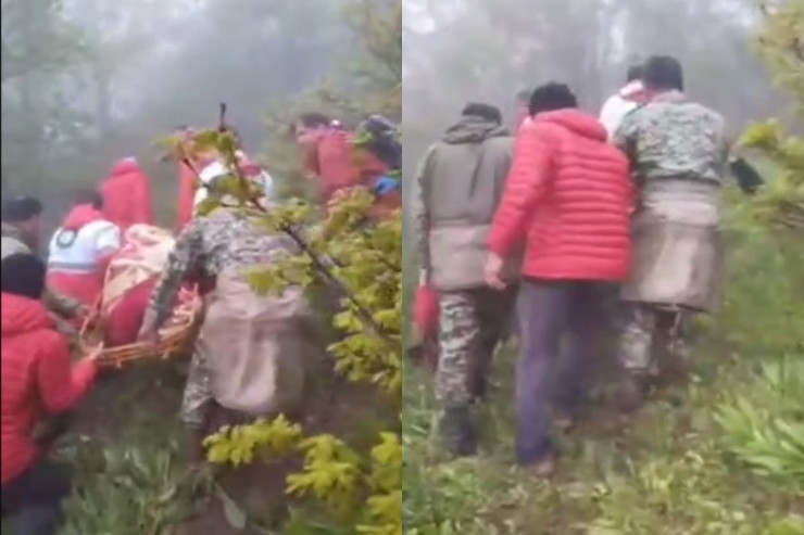 Rəisinin cənazəsi hadisə yerindən belə çıxarıldı - VİDEO 