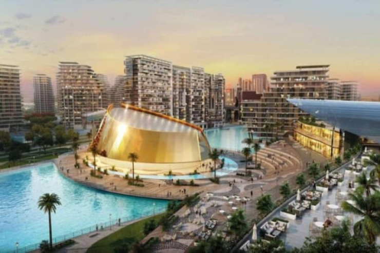 Dubayda qızılı rəngli üzən opera binası   tikilir