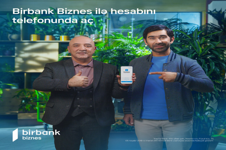 "Birbank Biznes"dən fərdi sahibkarlar üçün mobil tətbiq ilə onlayn hesab açmaq imkanı
