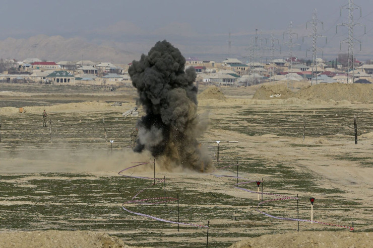 Ağdamda çoban minaya düşdü 