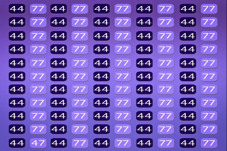 Yalnız dahilər eyni cütlər dənizində  47 nömrəsini   tapacaqlar: çox çətin tapmaca 