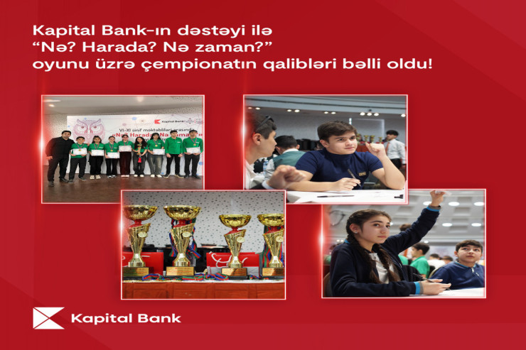"Kapital Bank"ın dəstəyi ilə “Nə? Harada? Nə zaman?” oyunu üzrə respublika çempionatı başa çatdı