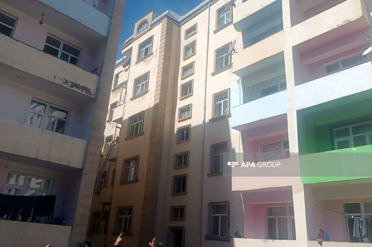 Tovuzda binada YANĞIN:  xəsarət alan var - YENİLƏNİB 