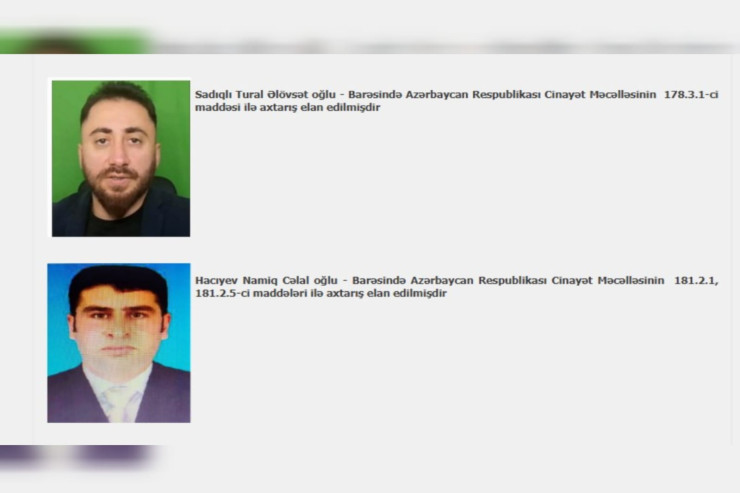 Tural Sadıqlının axtarış dosyesi "Qoroddel"in saytında 