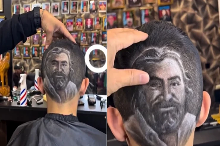 Azərbaycanlı gənc Volkan Konakın şəklini başına həkk etdirdi - VİDEO 