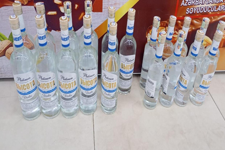 Bu marketdə saxta araqlar  satılırmış