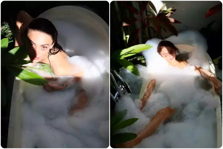 Məşhur aktrisanın hamamdan görüntüləri hay-küyə səbəb oldu 