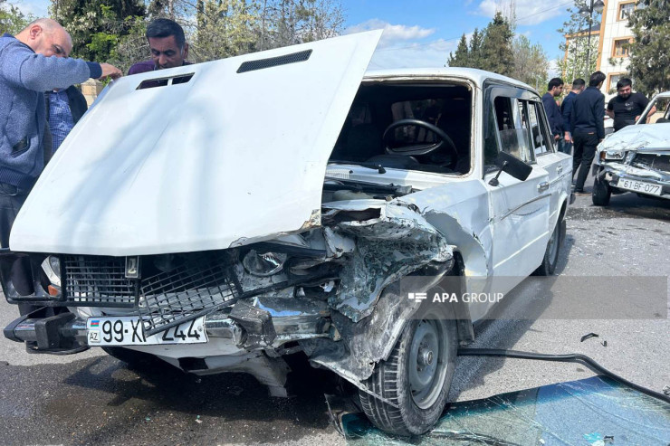 Ucarda zəncirvari qəza:  xəsarət alanlar var -FOTOLENT 