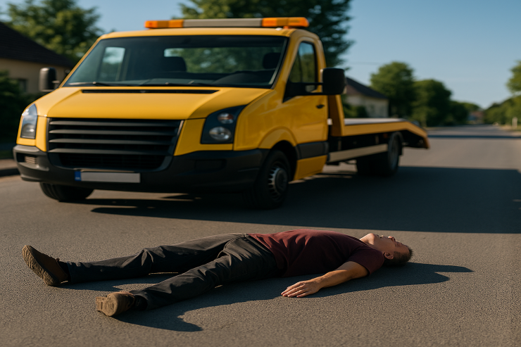 Göygöldə evakuator piyadanı vurub  öldürdü