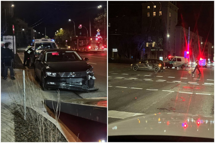 Azərbaycan səfirliyinin avtomobili qəzaya düşdü 