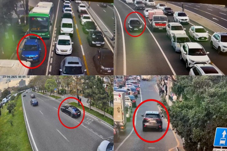 Avtobus zolağına girən sürücülərə XƏBƏRDARLIQ   - VİDEO 