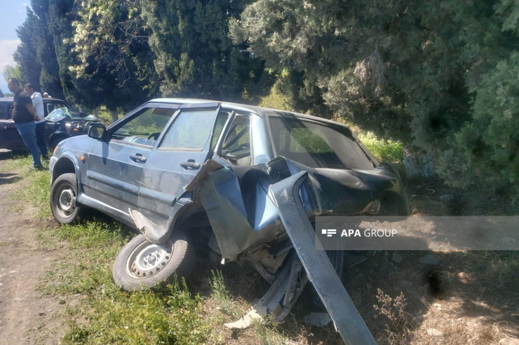 Samuxda iki avtomobil toqquşdu-YENİLƏNİB 