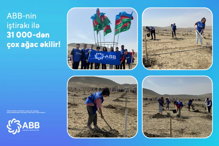 ABB-nin iştirakı ilə 31 000-dən çox ağac əkilir