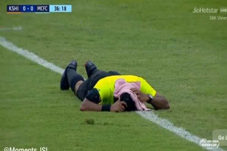 Super Kubok oyununda arılar hakimə hücum etdi - VİDEO 