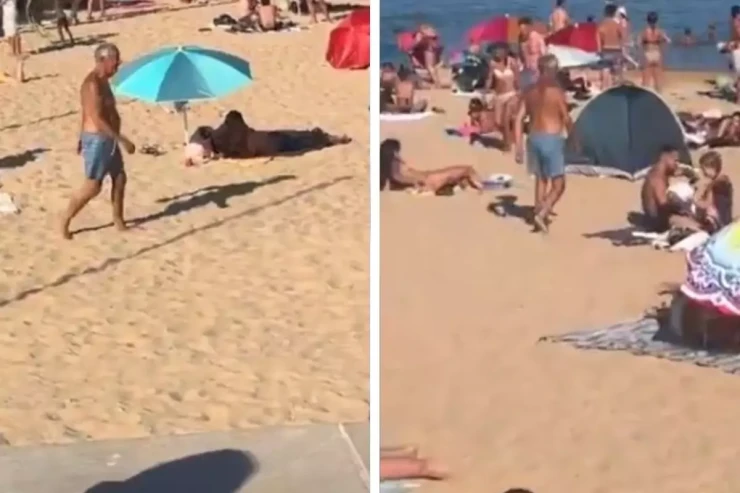 Bu ölkənin prezidenti ictimai çimərlikdə 