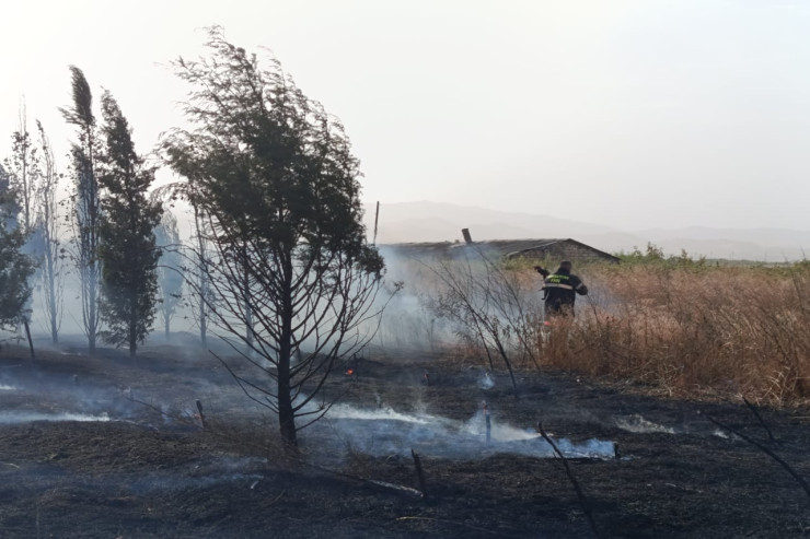 Xocalıda yanğın  davam edir -  FOTOLENT 