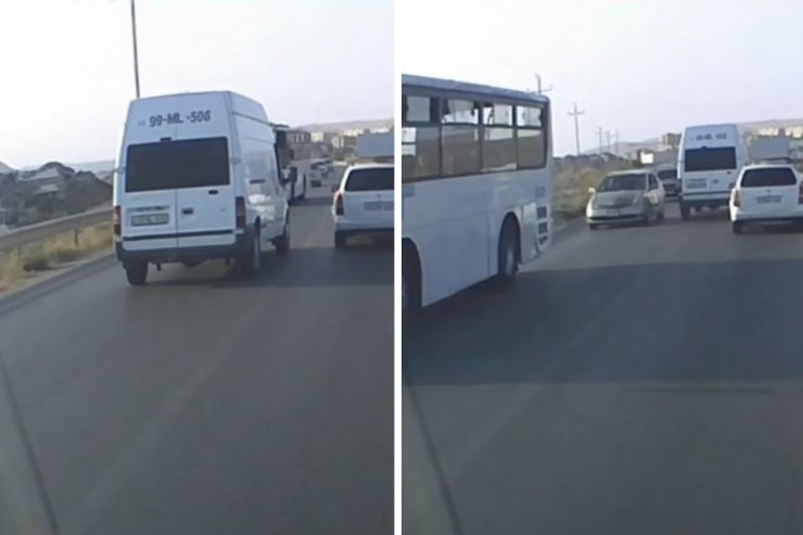 Görüntüləri yayılan həmin sürücü cəzalandırıldı - VİDEO 