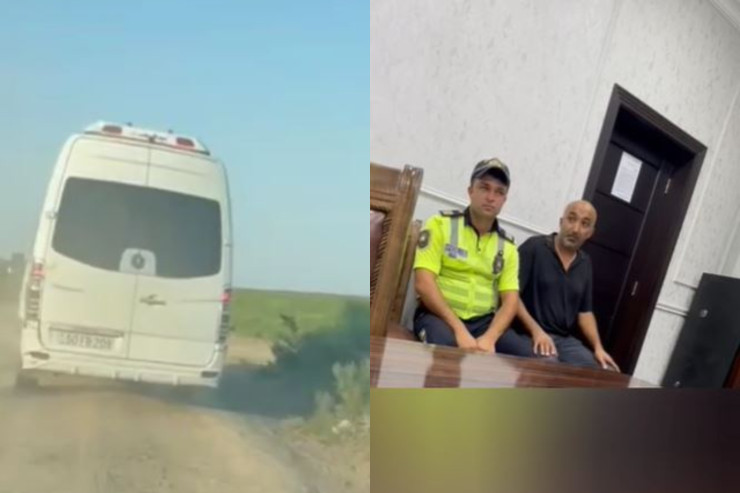 Torpaq yollarla Sumqayıta sərnişin daşıyırdı,  həbs olundu - VİDEO 