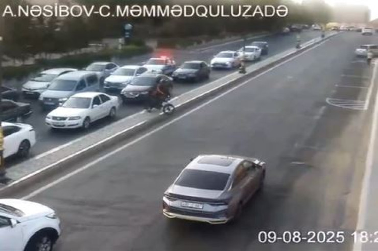 "Avtoş"luq edən daha bir motosikletçi həbs olundu - VİDEO 