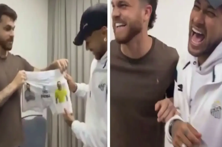 Neymar fanatından özünün və Messinin əksi olan alt paltarı hədiyyəsi  aldı