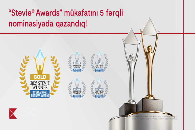 Kapital Bank 5 nominasiyada nüfuzlu “Stevie Awards” mükafatına layiq görüldü