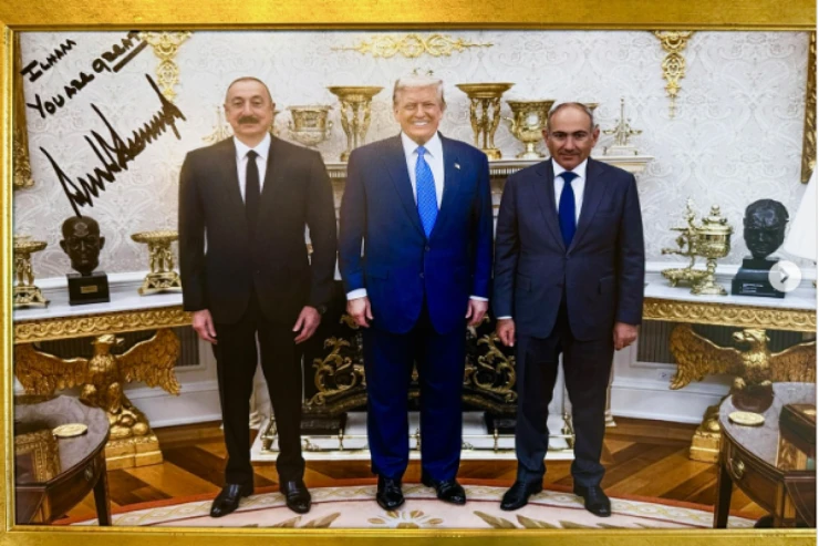 Donald Tramp:  "İlham, Siz böyük lidersiniz"