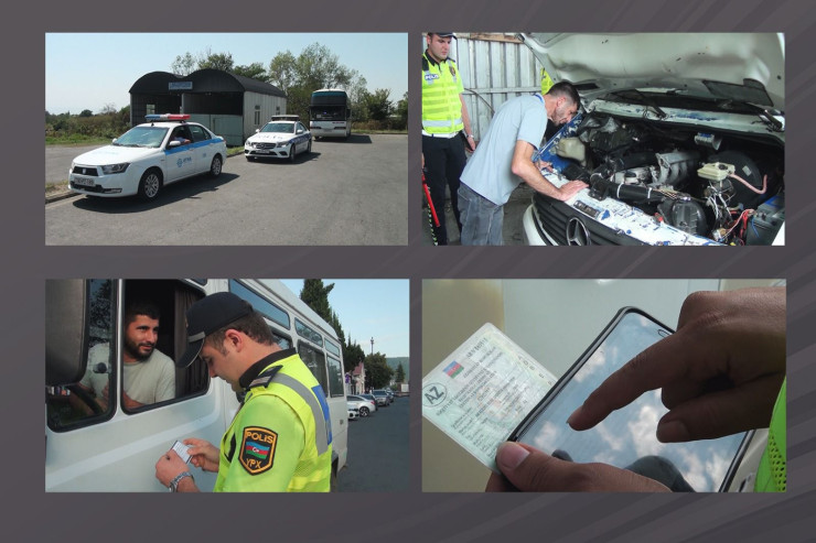 Zaqatalada qanunsuz sərnişin daşıyanlara qarşı REYD  - VİDEO