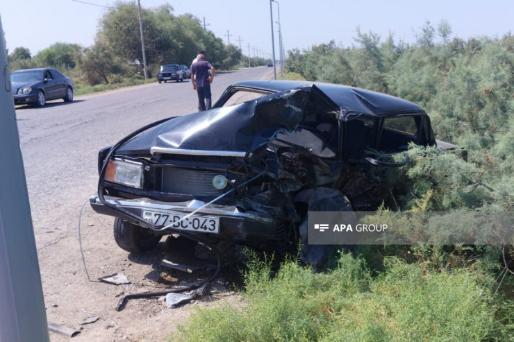 Sabirabadda AĞIR QƏZA:  1 ölü, 4 yaralı - YENİLƏNİB 